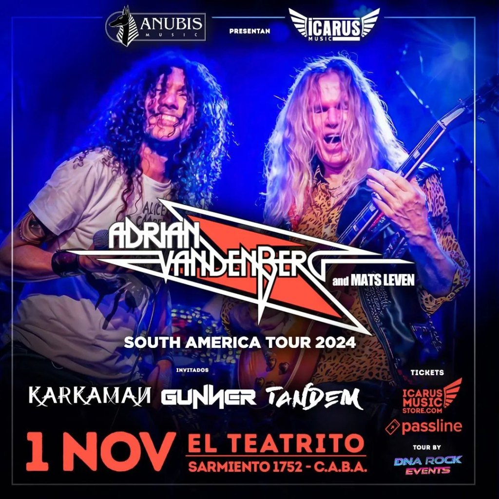 Adrian Vandenberg & Mats Leven – Southamerica Tour&nbsp;2024